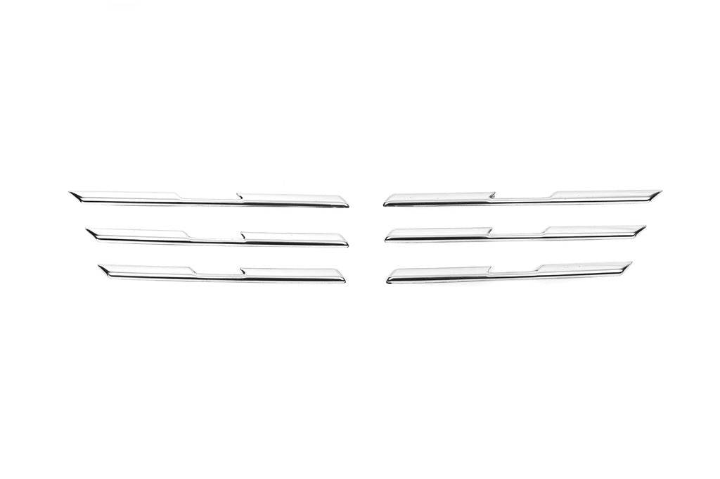 Grid overlays (6 pcs., stainless steel) for Renault Captur 2019↗ - Reelken Auto