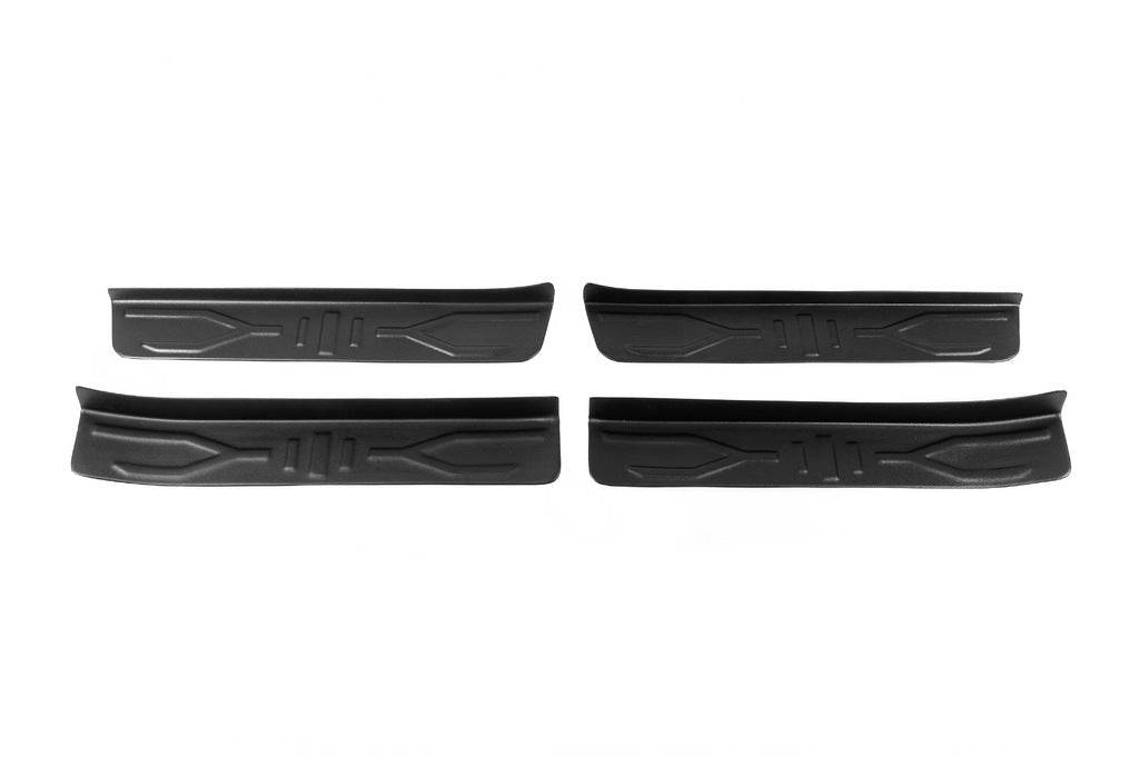 Door sills EuroCap (4 pcs, ABS) for Dacia Lodgy 2012-2022 - Reelken Auto