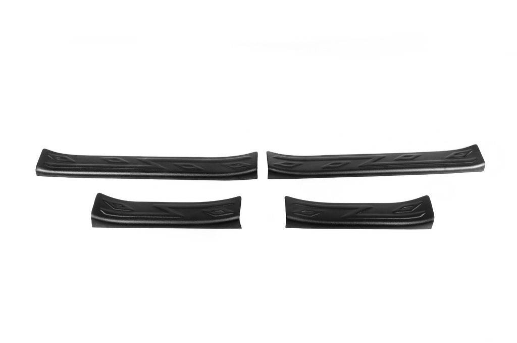 Door sills EuroCap (4 pcs, ABS) for Opel Crossland X - Reelken Auto