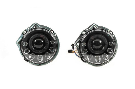 Manor Black LED headlights (2006-2017) for Mercedes G class W463 1990-2018 - Reelken Auto