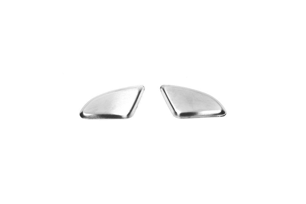 Covers on the armrests in the cabin (2 pcs., stainless steel) for Renault Megane IV 2016-2025 - Reelken Auto
