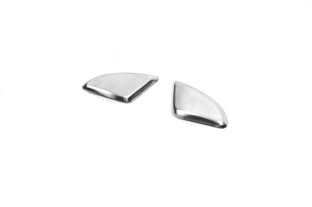 Covers on the armrests in the cabin (2 pcs., stainless steel) for Renault Megane IV 2016-2025 - Reelken Auto