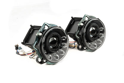 Front Headlights Manor Black LED (2006-2017) for Mercedes G сlass W463 1990-2018 - image 3