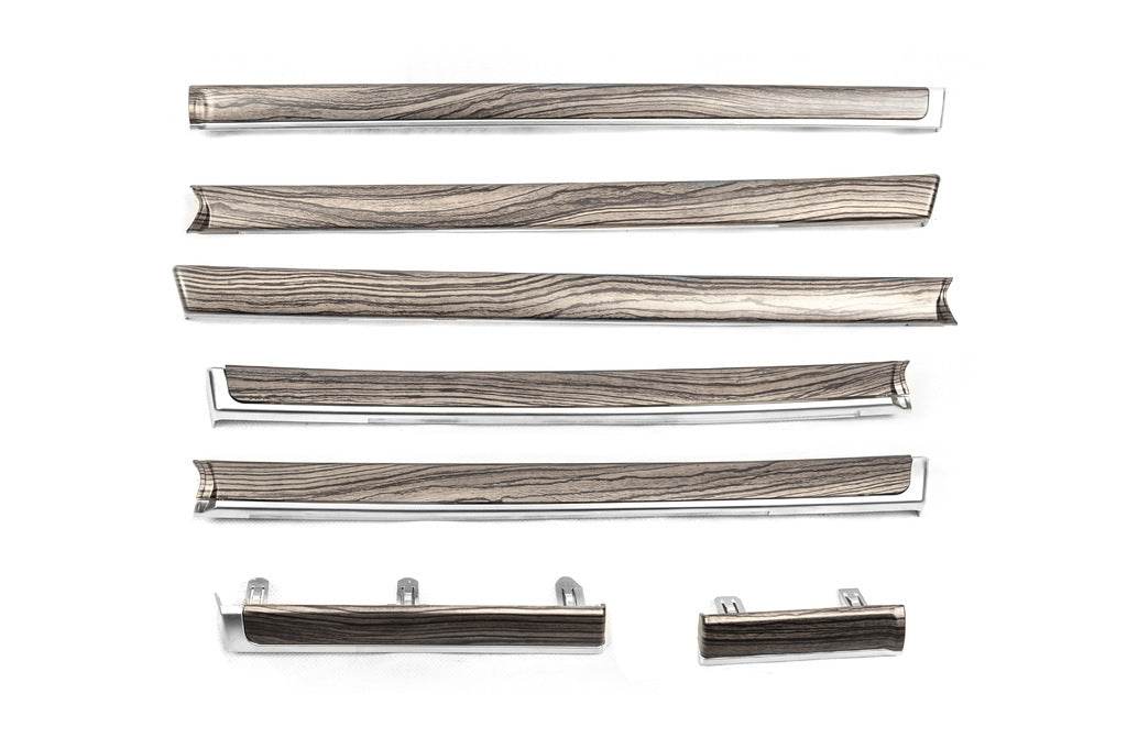 Wooden inserts on the doors (dark wood) for Toyota Land Cruiser 200 - Reelken Auto