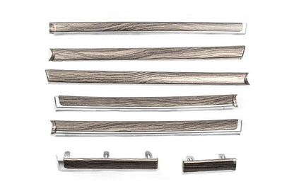 Wooden inserts on the doors (dark wood) for Toyota Land Cruiser 200 - Reelken Auto