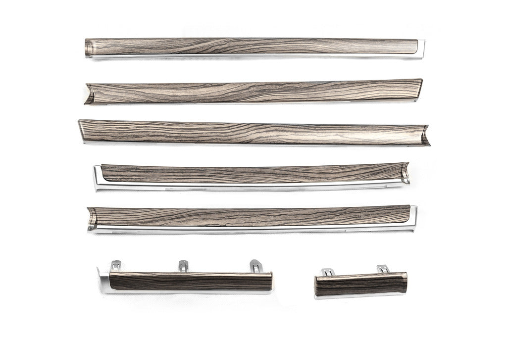 Wood door inserts (dark wood) for Toyota Land Cruiser 200 2007-2021 - image 1