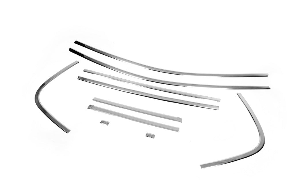 Upper window trim stainless steel (6 pcs) for Renault Megane II 2004-2009 - image 3