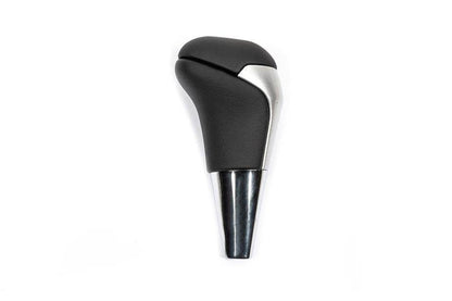 Gear shift knob (Black leather + gray color) for Toyota Land Cruiser Prado 150 - Reelken Auto