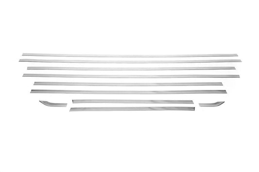 Bottom glass moldings long base (10 pieces, stainless steel.) for Man TGE - Reelken Auto