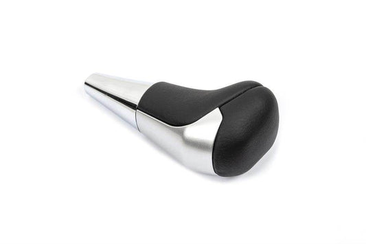Gear shift knob (Black leather + gray color) for Toyota Land Cruiser Prado 150 - Reelken Auto