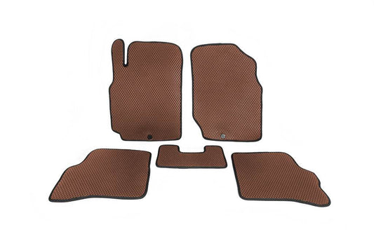 EVA mats (Brown) for Nissan Almera B10 Classic 2006-2012 - Reelken Auto
