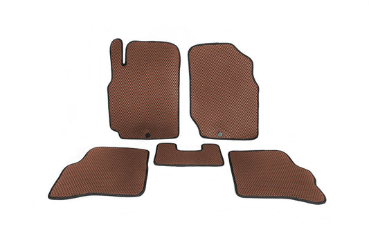 EVA Floor Mats (Brown) for Nissan Almera B10 Classic 2006-2012 - image 1