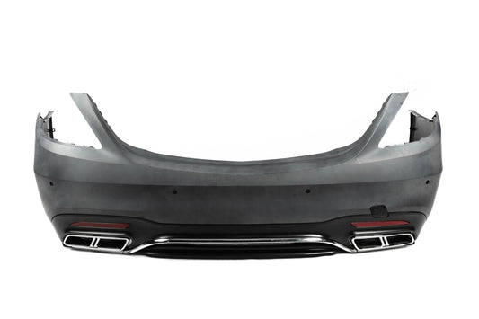 Rear bumper with diffuser S65 AMG (2018-2022) for Mercedes S-class W222 - image 2