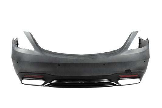 Rear bumper with diffuser S65 AMG (2018-2022) for Mercedes S-сlass W222 2013-2020 - image 1