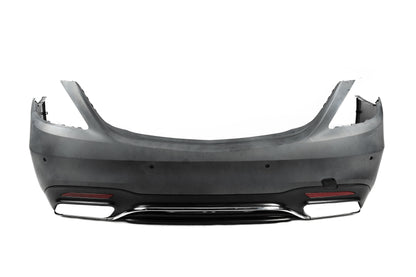 Rear bumper with diffuser S65 AMG (2018-2022) for Mercedes S-сlass W222 2013-2020 - image 1