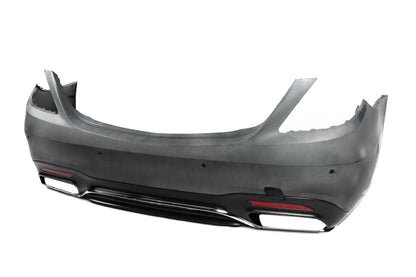 Rear bumper with diffuser S65 AMG (2018-2022) for Mercedes S-сlass W222 2013-2020 - image 4