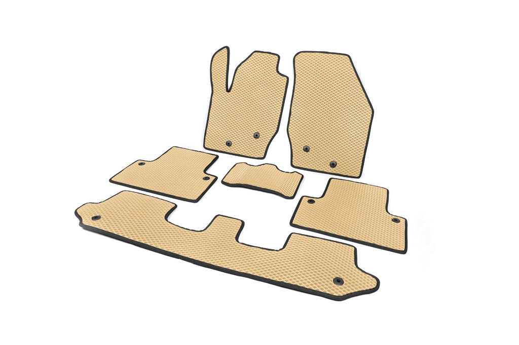 EVA Floor Mats Polyurethane Beige for Volvo XC90 2002-2014 - image 2
