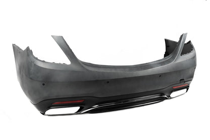 Rear bumper with diffuser S65 AMG (2018-2022) for Mercedes S-сlass W222 2013-2020 - image 2