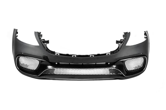 Front bumper assembly S65 AMG (2018-2022) for Mercedes S-сlass W222 2013-2020 - image 2