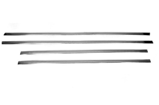 Lower glass molding (4 pcs., stainless steel) for Volkswagen Touareg 2010-2018 - Reelken Auto