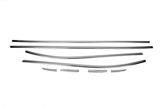 Window Trim Stainless Steel 8pcs HB for Renault Clio IV 2012-2019 - image 2