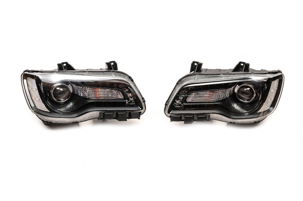 Front Headlights Black Edition (2 pcs) for Chrysler C300 2011-2023 - image 1