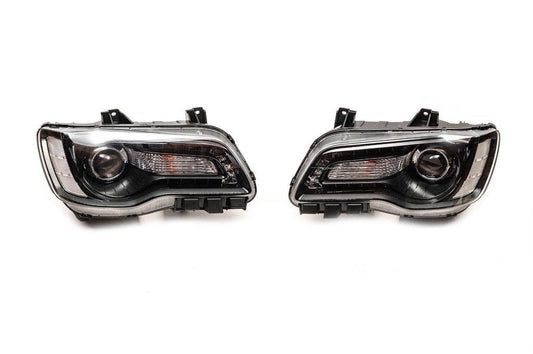 Front lights Black Edition (2 pcs) for Chrysler C300 2011-2023 - Reelken Auto