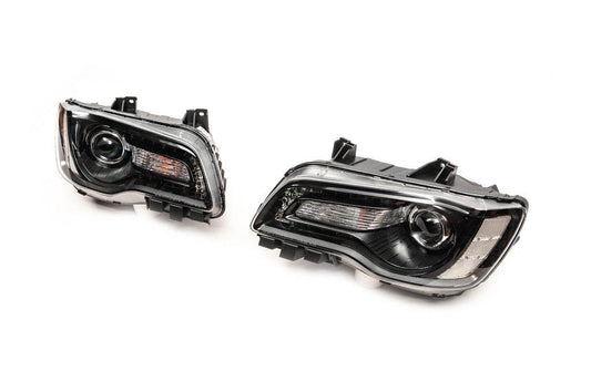 Front lights Black Edition (2 pcs) for Chrysler C300 2011-2023 - Reelken Auto