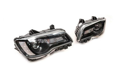 Front lights Black Edition (2 pcs) for Chrysler C300 2011-2023 - Reelken Auto