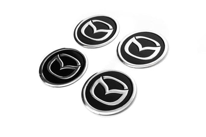 Stickers on caps V1 60mm (4pcs) for Mazda - Reelken Auto