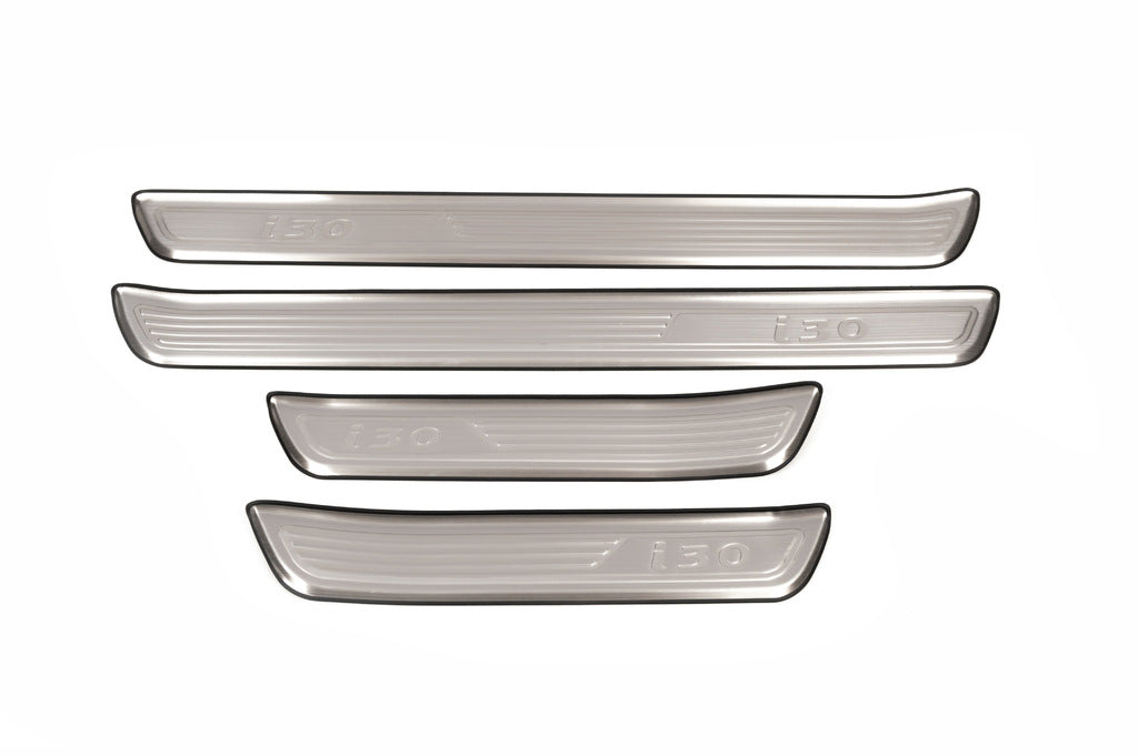 Door Sill Protectors Libao (4 pcs, Stainless Steel) for Hyundai I-30 2007-2011 - image 2