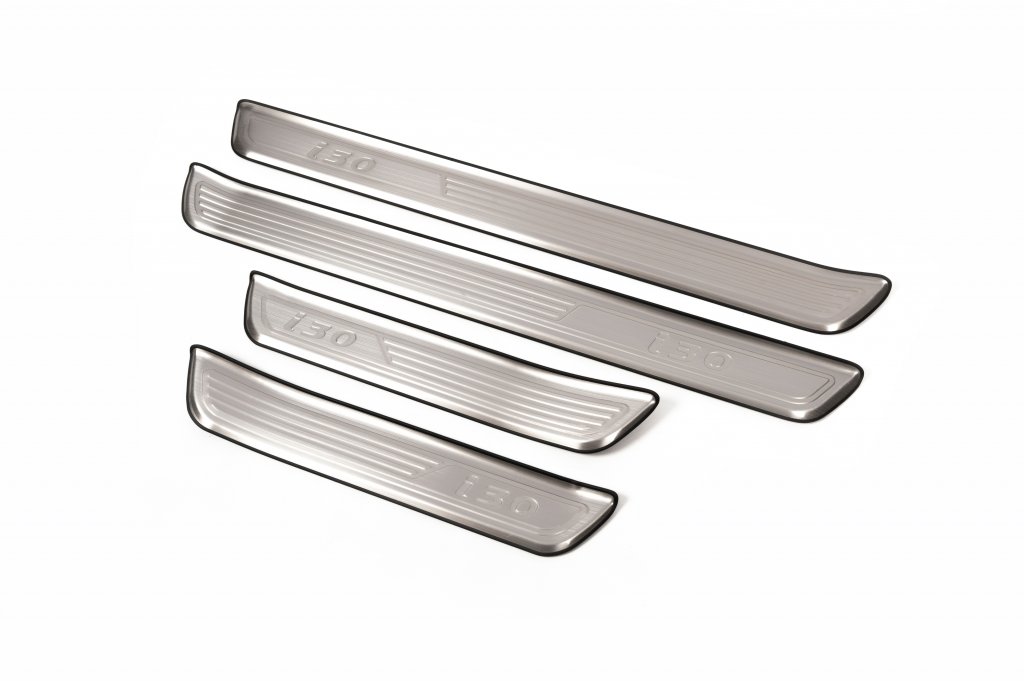 Door Sill Protectors Libao (4 pcs, Stainless Steel) for Hyundai I-30 2007-2011 - image 1