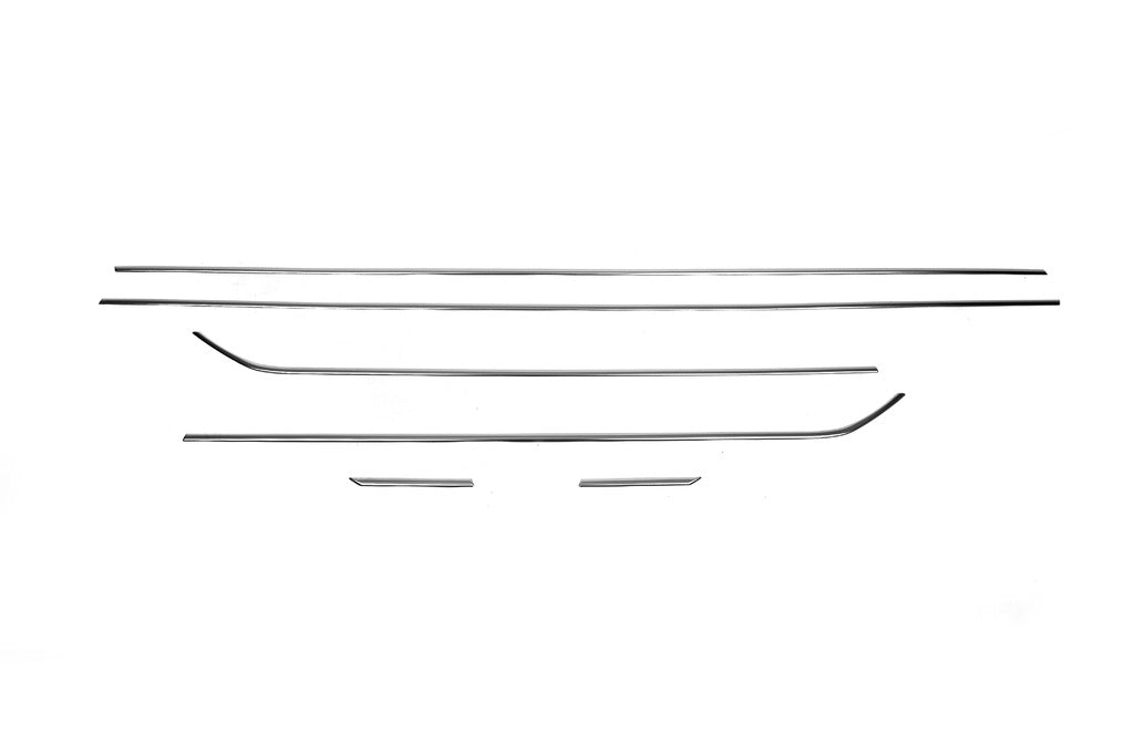 Side window trim stainless steel (3-door, 6pcs) for Seat Leon 2013-2020 - image 2