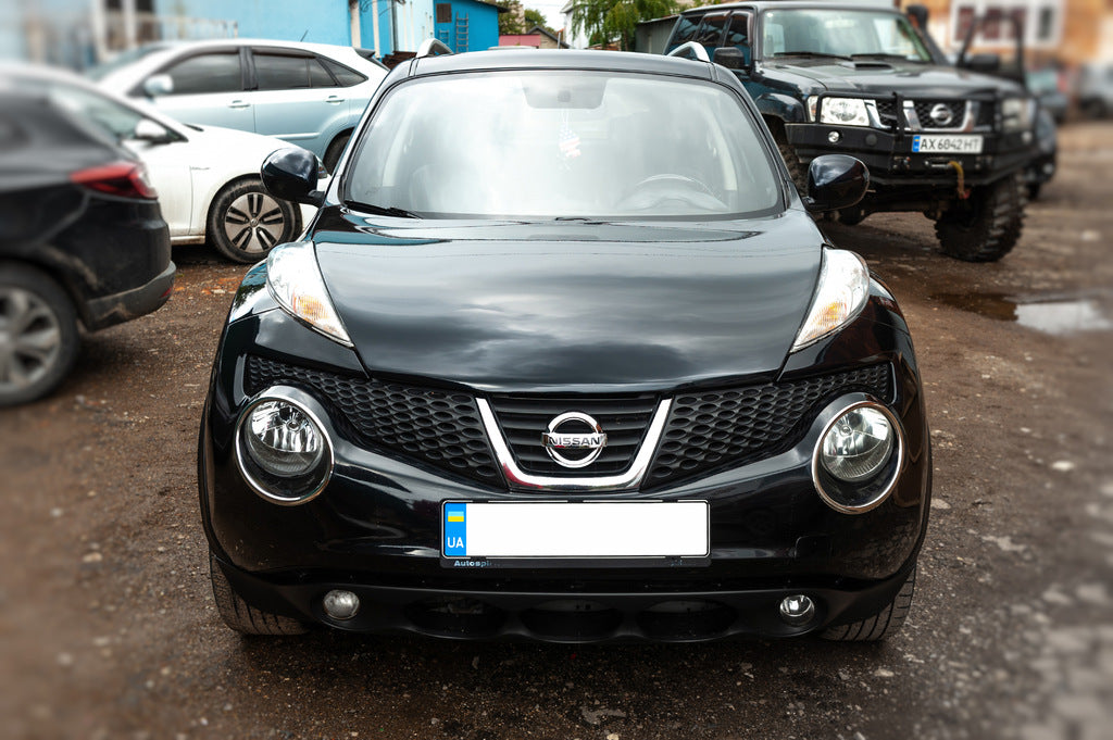 Overlays on the front lights (2 PCs, stainless steel) for Nissan Juke 2010-2019 - image 4