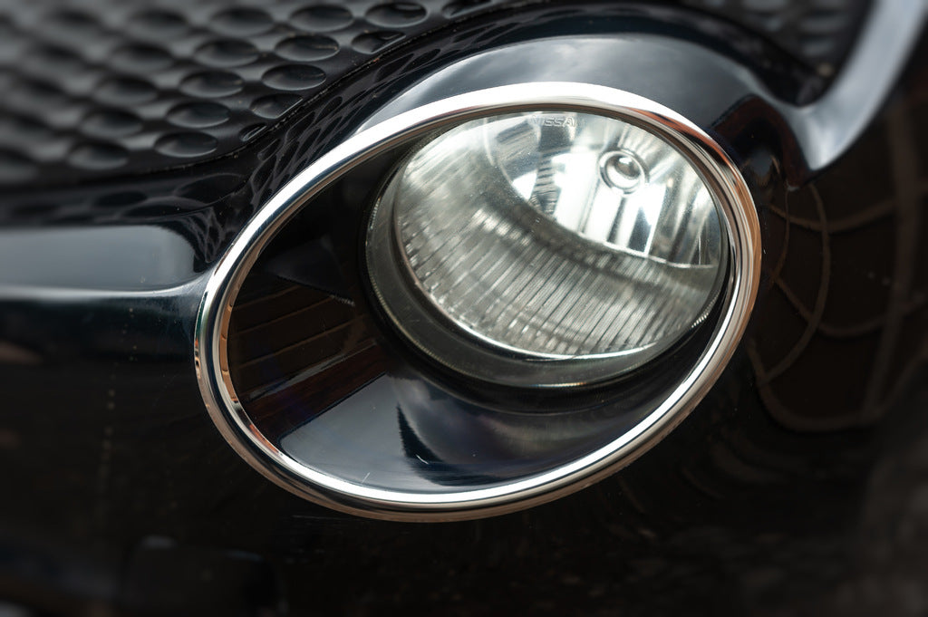 Overlays on the front lights (2 PCs, stainless steel) for Nissan Juke 2010-2019 - image 2