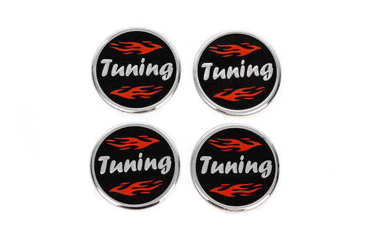 Stickers on caps Tuning V1 60mm (4pcs) - Reelken Auto