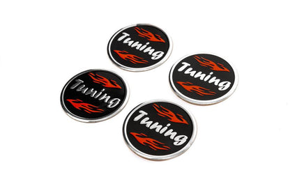 Stickers on caps Tuning V1 60mm (4pcs) - Reelken Auto