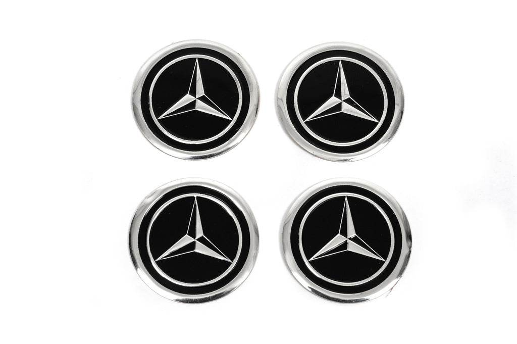 Stickers on caps V1 60mm (4pcs) for Mercedes - Reelken Auto