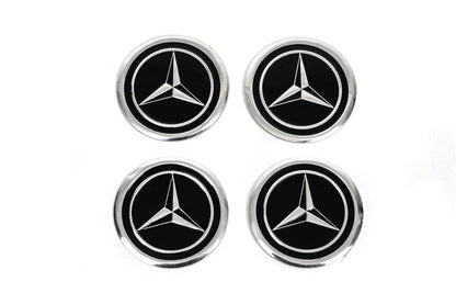 Stickers on caps V1 60mm (4pcs) for Mercedes - Reelken Auto