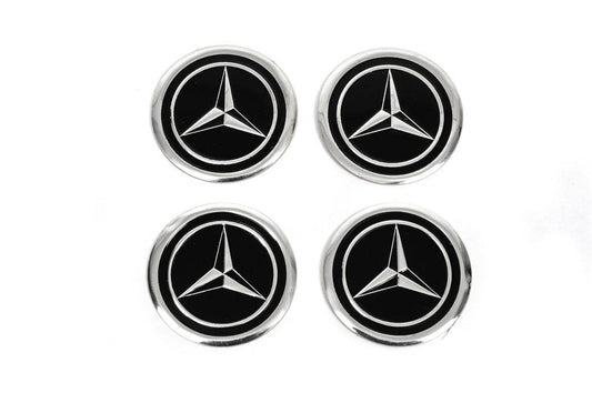 Stickers on caps V1 60mm (4pcs) for Mercedes - Reelken Auto
