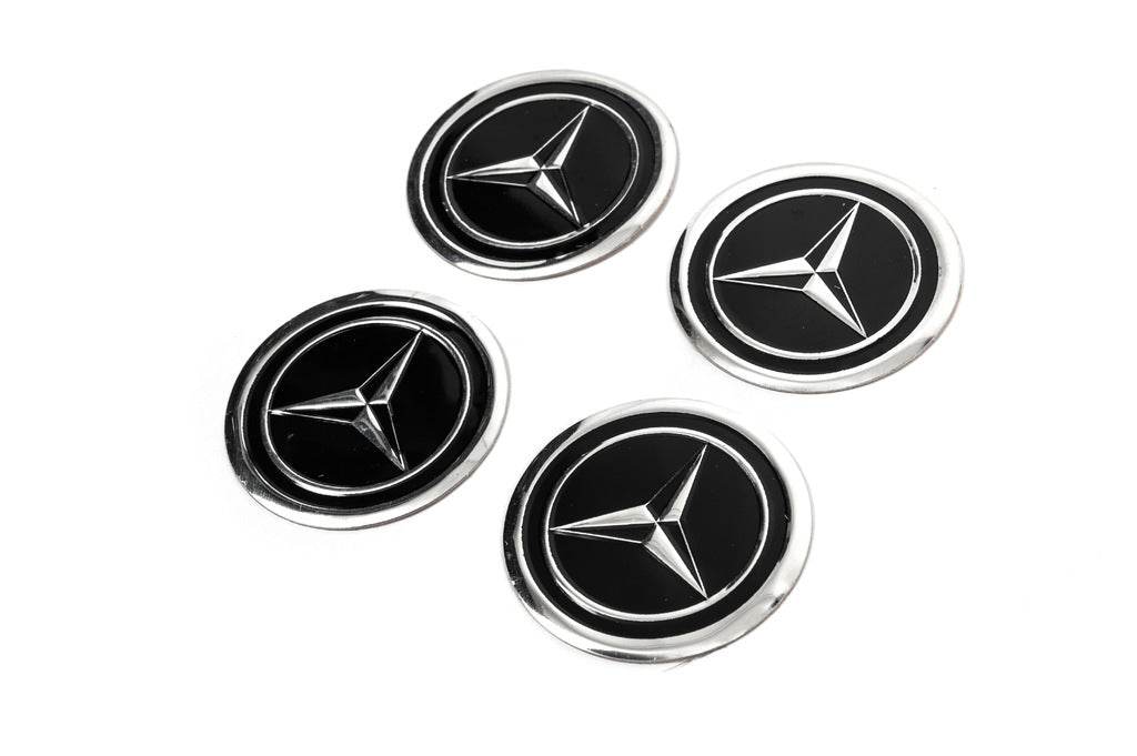 Stickers on caps V1 60mm (4pcs) for Mercedes - Reelken Auto