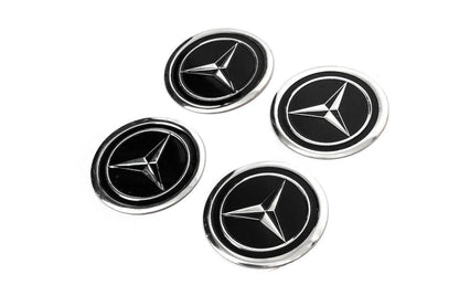 Stickers on caps V1 60mm (4pcs) for Mercedes - Reelken Auto