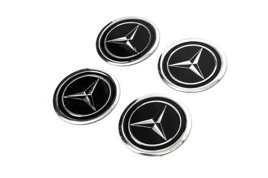 Stickers on caps V1 60mm (4pcs) for Mercedes - Reelken Auto