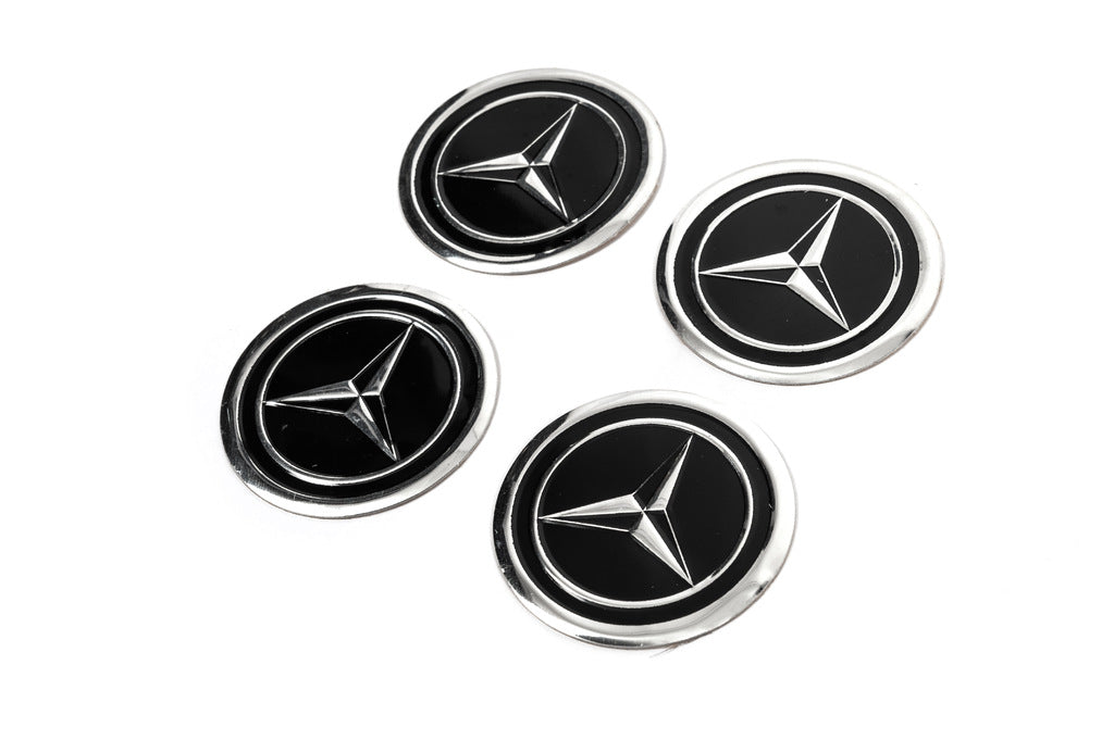 Stickers for wheel center caps V1 60mm (4pcs) for Mercedes - image 2