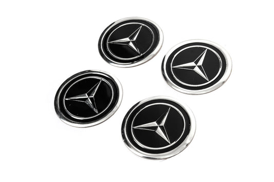 Stickers for wheel center caps V1 60mm (4pcs) for Mercedes - image 2