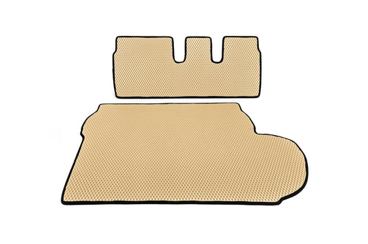 Trunk mat (EVA, Beige) 7-seater for Mitsubishi Outlander 2006-2012 - image 1