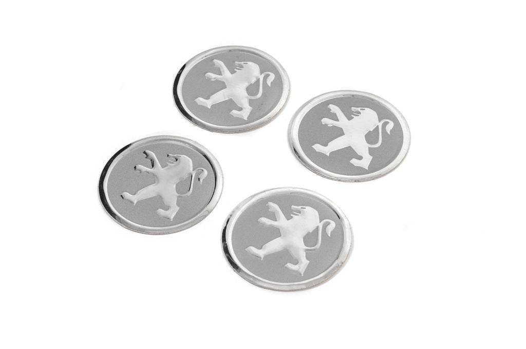 Stickers for caps 60mm pgt-60-n-sr (4pcs) for Peugeot - Reelken Auto