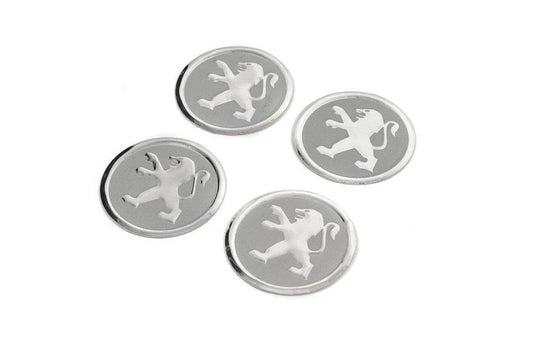 Stickers for caps 60mm pgt-60-n-sr (4pcs) for Peugeot - Reelken Auto