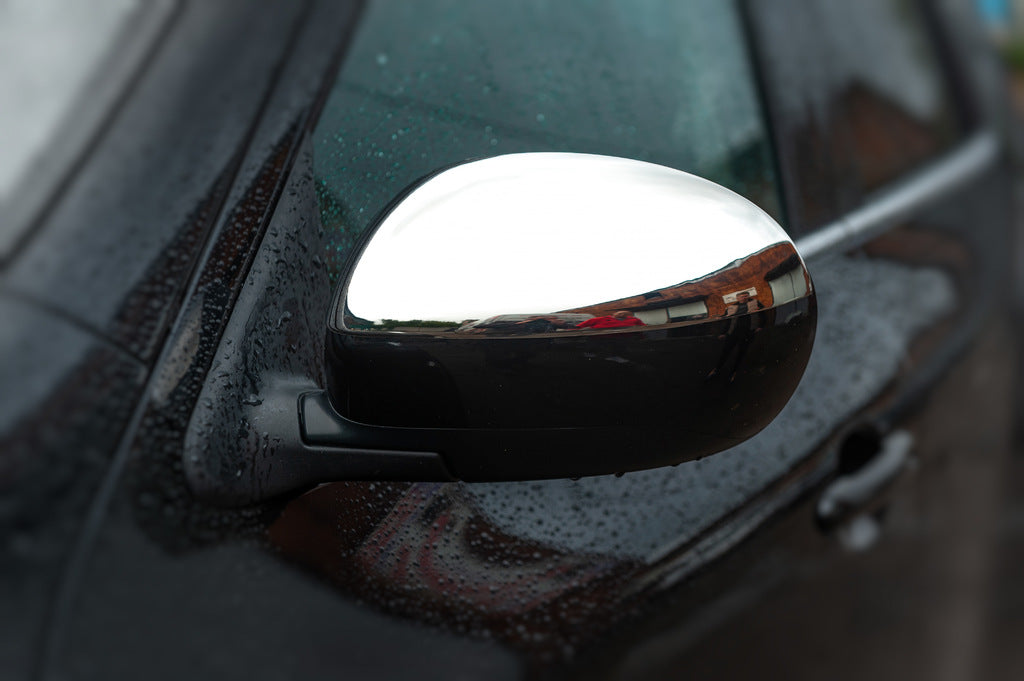 Covers for mirrors, 2010-2014 Chrome (2 PCs, stainless.) for Nissan Juke 2010-2019 - image 3