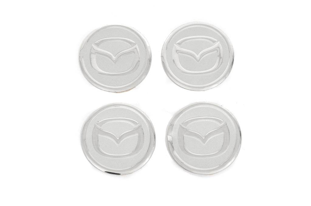 Stickers on caps V2 60mm (4pcs) for Mazda - Reelken Auto